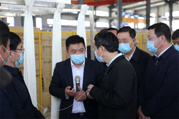 2020年4月14日辽宁省副省長(cháng)张立林莅临辽宁一诺环保产业园